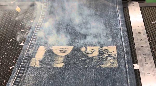 激光磨白技術將代替傳統牛仔服飾噴砂(圖2)